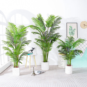 Palma Areca Artificiale in Plastica, Stile Rustico Naturale Realistico, Pianta Decorativa da Interno a Piantana - Product Image 2