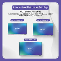 Écran LCD interactif tactile 75 pouces 4K avec système d'exploitation pour affichage numérique et PC de panneau, nouveau, 16 Go de RAM/256 Go de ROM, série professionnelle