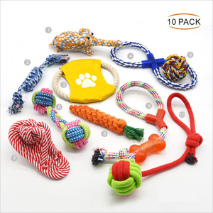 Juguetes Para Perros de cuerda de algodón duradera, juego de regalo para mascotas, surtido gratis, <span class=keywords><strong>2021</strong></span>, 10 Uds. - Product Image 4
