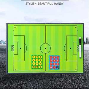 GANXIN Vente en gros de planche d'entraîneur de football pliable en PU Planche de tactique de football magnétique avec jeu d'outils - Product Image 6