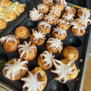 Commerciële Gas Takoyaki Grill Apparatuur En Takoyaki Wafelijzer Voor Verkoop