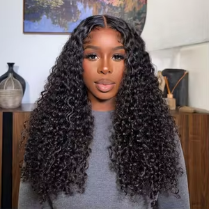 Peluca Afro Rizada Corta Tipo Bob, Sin Pegamento, con Frente de Encaje, Cabello Virgen Brasileño, <span class=keywords><strong>Pelucas</strong></span> de Cabello Humano Natural para Mujeres Negras - Product Image 1