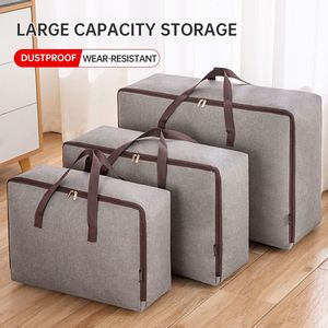 Sac de rangement pliable grande capacité pour couettes et vêtements en tissu Oxford – Organisateur domestique pour couettes et vêtements - Product Image 3