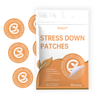 Patchs anti-stress avec complexe de vitamine B et extrait de thé vert, patch transdermique apaisant biodégradable pour l'équilibre émotionnel