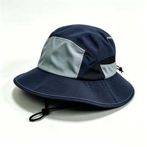 Unisex UPF50+ Wide Brim Fishing Bucket <b>Hat</b> Quick Dry Breathable Mesh Outdoor Sun <b>Hat</b> Windproof Chin Strap Image Casual Daily - Product Image 3