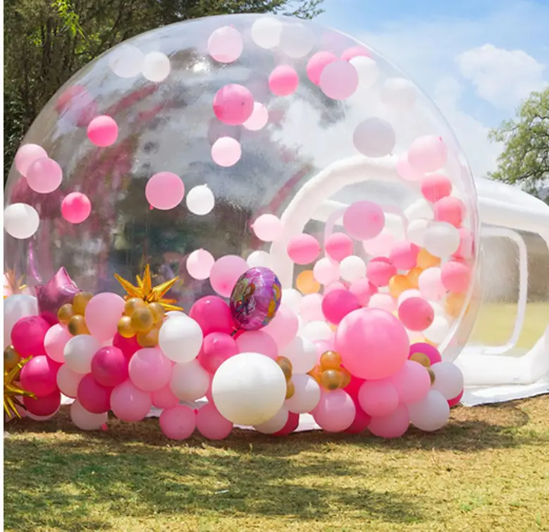 Outdoor Verjaardag Bruiloft Vrijgezellenfeest Geschikte Tent Voor Jubileum Opblaasbare Tent Winddichte Bubble Transparante Tent