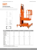 Chariot élévateur électrique Everlift, capacité 300 kg, hauteur de levage 3 m, 4 m, 5 m, table élévatrice semi-électrique, plateformes de travail surélevées