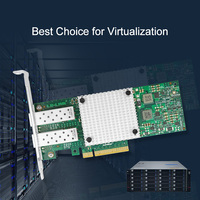 Carte réseau PCIe 3.0 X8 X710 10 Gigabit Ethernet Pcie Lan Card X710-da2