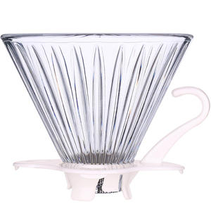 Tùy chỉnh khả năng chịu nhiệt đơn giản Thiết kế thủy tinh cà phê nón nhỏ giọt Hướng dẫn sử dụng cà phê nhỏ giọt đổ qua bộ - Product Image 4