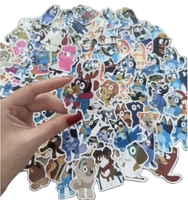 Autocollants en vinyle OEM/ODM personnalisés en forme d'œuf de dessin animé pour enfants - Étanche, protection UV, logo personnalisé, décoration intérieure