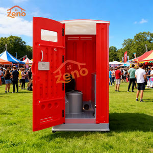 Baño Móvil de Plástico HDPE, Moderno, Plegable, Sanitarios Portátiles, para Obras de Construcción, Uso en Exteriores, Alquiler de WC - Product Image 1