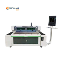 Machine de découpe laser double SQ 1325D avec laser CO2 300W et laser fibre 3KW pour métal, MDF, acrylique, bois