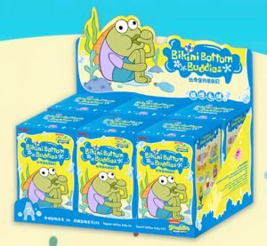 100% Original POP MART GONG créatif éponge <span class=keywords><strong>Bob</strong></span> SquarePants Bikini bas copains en peluche pendentif mignon Squishy aveugle boîte - Product Image 1
