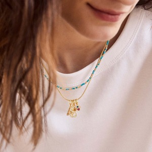 Pendentifs en acier inoxydable de style sportif avec notes musicales, design européen et américain, pour tennis/volley-ball/hockey, plaqué sous vide 18K - Product Image 3