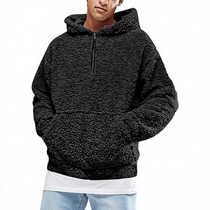 Men's Sherpa Fleece <b>Hoodie</b> Winter Warm <b>Teddy</b> Pullover Sweatshirt Custom Men's <b>Teddy</b> Fleece <b>Hoodie</b> Oversized Sherpa Sweatshirt - Product Image 1