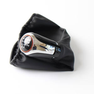 Pommeau de levier de vitesse en cuir 5/6 vitesses ergonomique pour Volkswagen - Product Image 1