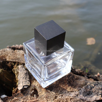 Flacons de parfum vides en verre de forme carrée et ensemble diffuseur à bâtonnets (10ml 12ml 30ml 50ml)