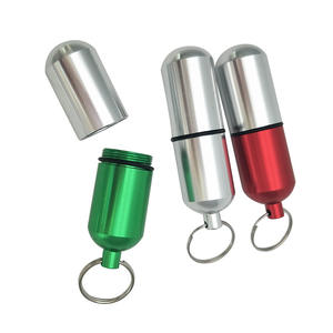 25 * 86毫米促销礼品标志印刷防水铝大药丸药盒支架容器胶囊瓶 - Product Image 1