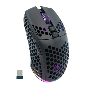 Lập trình Chuột trắng không dây nhẹ RGB tổ ong thiết kế không dây có thu phí - Product Image 2