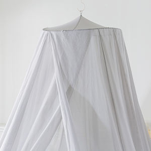 Rideau de lit EMF en forme de dôme, fabriqué en tissu de coton argenté, avec un enclos transparent RF et un tissu de protection EMF pour lit double - Product Image 4