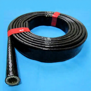 High Temperature Resistant Fiber Glass <b>Silicone</b> Rubber Fire Proof Sleeve - Product Image 1