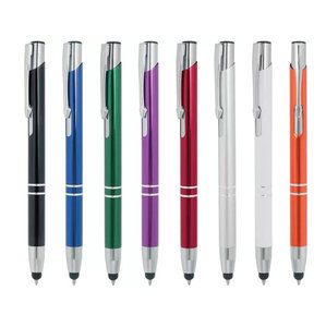 Trung Quốc Thực Hiện Tùy Chỉnh Mềm Cao Su Cơ Thể Kim Loại Bút Bi Với Stylus Tip-Laser Logo In Ấn Khuyến Mại Kim Loại Bóng Bút - Product Image 4