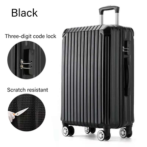 <strong>Original</strong> Factory 20&quot; Front Pocket <strong>Travelling</strong> Trolley Set Suitcase Backpack Abs Pc <strong>Luggage</strong> With Zipper - Product Image 2