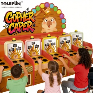 Tolefun CE Parco Divertimenti 6 Giocatori Attrezzatura Stabile a Basso Consumo Energetico Gopher Caper Giochi di Abilità Giochi per Famiglie Adatti a Tutte le Età - Product Image 4