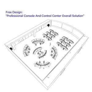 政府网络安全运营中心控制台计算机指挥控制中心闭路电视监控控制台办公桌 - Product Image 4