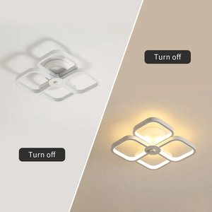 ไฟเพดาน LED สี่เหลี่ยมโลหะอะคริลิคฝังแบบนอร์ดิกที่เรียบง่ายพื้นผิว IP33ระเบียงทางเดินห้องครัวบ้าน - Product Image 4