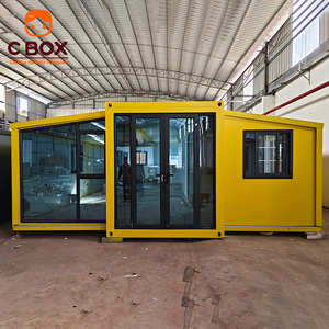 Cbox Casa Contenedor Modular de Lujo Prefabricada, Expandible, de 40 Pies, Amarilla, Tipo Villa, para Campamentos y Hoteles, con 3 Dormitorios - Product Image 4