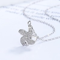 ACME Pendentif à breloque moulin à vent rotatif en CZ en argent sterling 925 Collier de tennis de luxe pour femme Chaîne en acier plaqué or Cadeau