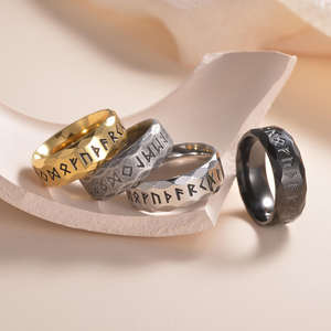 Fashion Jewelry <b>Ring</b> For Women Fine Jewelry <b>Ring</b> Stainless Steel Jewelry <b>Ring</b> Gold Plated Jewelry Bague Archangel Michael style - Product Image 1