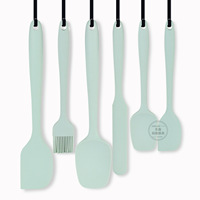Ustensiles de cuisine en silicone antiadhésifs et résistants à la chaleur, ensemble de spatules en silicone, ensemble d'ustensiles de cuisine en silicone