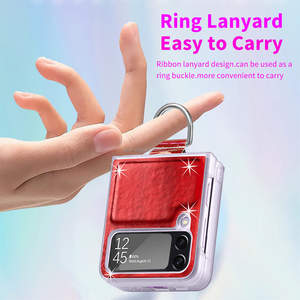 Gradiente colorido lujo mate láser gradiente Loopy Bling teléfono celular casos con diseño con brillos para Samsung Z <span class=keywords><strong>Flip4</strong></span> - Product Image 6