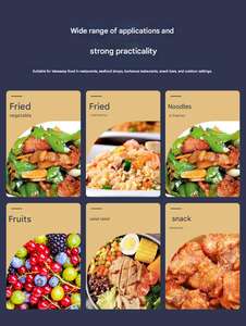 Cajas de Pollo Frito con Logotipo Personalizado, Cajas para Ensaladas, Cajas para Comida con Carne Asada, Cajas Desechables para Llevar, Cajas de Papel Kraft - Product Image 5