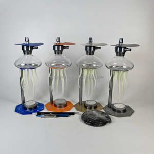 <span class=keywords><strong>Chicha</strong></span> LED 47 cm en aluminium de qualité supérieure, Narguilé en alliage, Ensemble exclusif de pipes à eau Jellyfish Hookah - Product Image 4