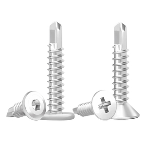 Bibo Yaente Factory 410 Stainless Steel <b>Flat</b> Head Hex Socket Self-drilling <b>Screws</b> - Self-tapping Dovetail Fasteners Metric Self- - Product Image 3