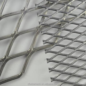 Maille déployée en acier laminé à froid et en acier haute résistance Q235B, <span class=keywords><strong>plaque</strong></span> métallique déployée à motif losanges surélevés - Product Image 6