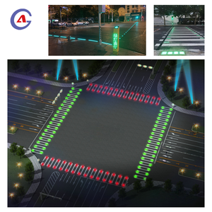 Semáforo LED inteligente/inteligente Azulejo <span class=keywords><strong>de</strong></span> piso <span class=keywords><strong>de</strong></span> montaje empotrado lineal <span class=keywords><strong>de</strong></span> cruce <span class=keywords><strong>de</strong></span> cebra <span class=keywords><strong>de</strong></span> tres colores con señal <span class=keywords><strong>de</strong></span> advertencia a nivel del <span class=keywords><strong>suelo</strong></span> - Product Image 3