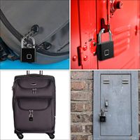 YH3264 Mini serrure intelligente sans clé, cadenas à empreintes digitales, pour armoire, boîte, porte de maison, salle de sport, bagages de voyage, valise d'extérieur