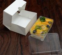 Lot de boîtes à gâteaux en gros avec boîte intérieure transparente en plastique et fenêtre blanche pour pâtisseries, fromages et gâteaux cuits