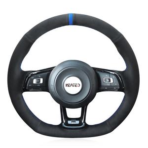 Housse de <span class=keywords><strong>volant</strong></span> pour voitures, accessoire pour Volkswagen VW Golf 7, GTI Golf R, MK7, VW Polo, GTI <span class=keywords><strong>Scirocco</strong></span>, 2015, 2016, prix de gros - Product Image 3