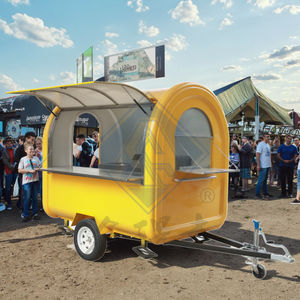 Fabrication en usine 220CM rue ronde bon prix crème glacée personnalisée avec cuisine complète remorque de camion de nourriture mobile à vendre - Product Image 1