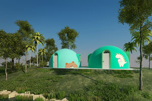Dôme extérieur insonorisé bord de mer maison de luxe, dessin animé, spot scénique peint, <span class=keywords><strong>cabane</strong></span>, chambre à coucher, graphène Eps, maison préfabriquée - Product Image 4