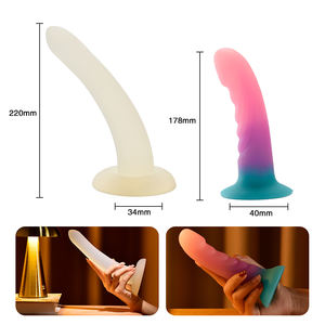 Dildo réaliste en silicone souple avec ventouse puissante, jouet sexuel pour <span class=keywords><strong>femme</strong></span>, stimulation du point G, jouet sexy pour <span class=keywords><strong>femme</strong></span>, plug anal - Product Image 2