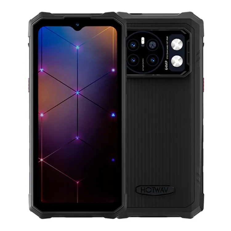 Hotwav Cyber 13 Pro Rugged Smartphone 6.58'' 12+256GB 10800mAh T619 Android 13 NFC 64MP Camera Dual 4G Waterproof Mobile Phone
