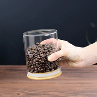 Ensemble de pots de conservation en verre borosilicate transparent hermétiques pour aliments et épices, avec couvercle et cuillère en bambou, idéal pour les voyages – Fournisseur direct usine