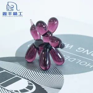 Lampwork Murano style handmade China cheap glass miniature animal figurine balloon dogs