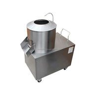 Machine à éplucher et à nettoyer les pommes de terre en acier inoxydable de petite taille pour la maison, machine à éplucher automatique commerciale pour les patates douces et le gingembre